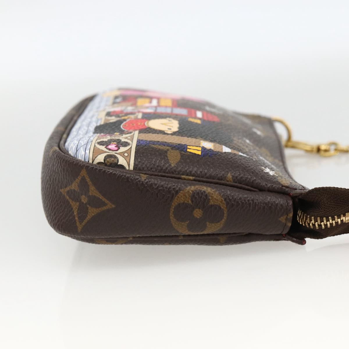 LOUIS VUITTON Monogram Vivienne Mini Pochette Accessoires M80863 Auth 167032SM