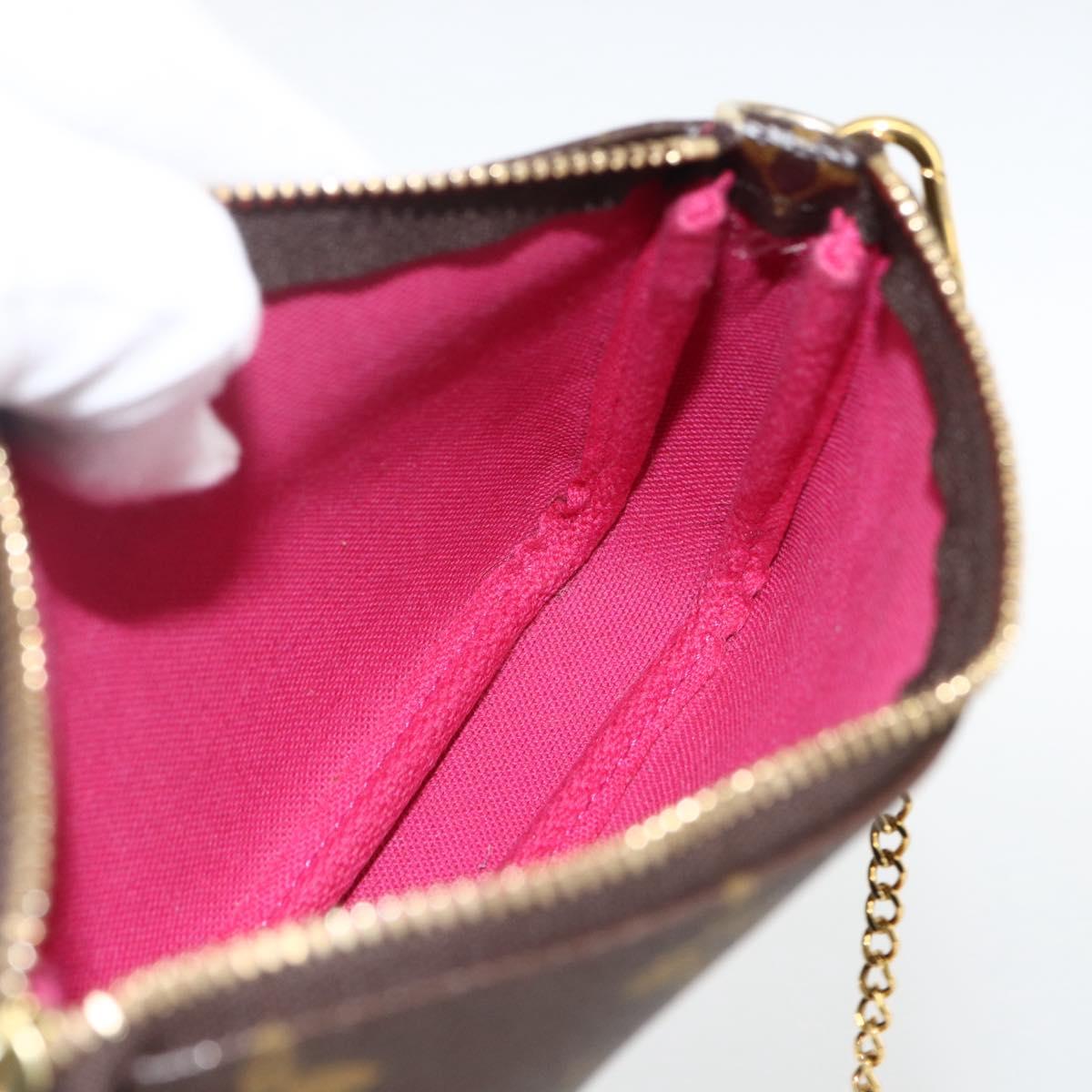 LOUIS VUITTON Monogram Vivienne Mini Pochette Accessoires M81637 Auth 167034SM