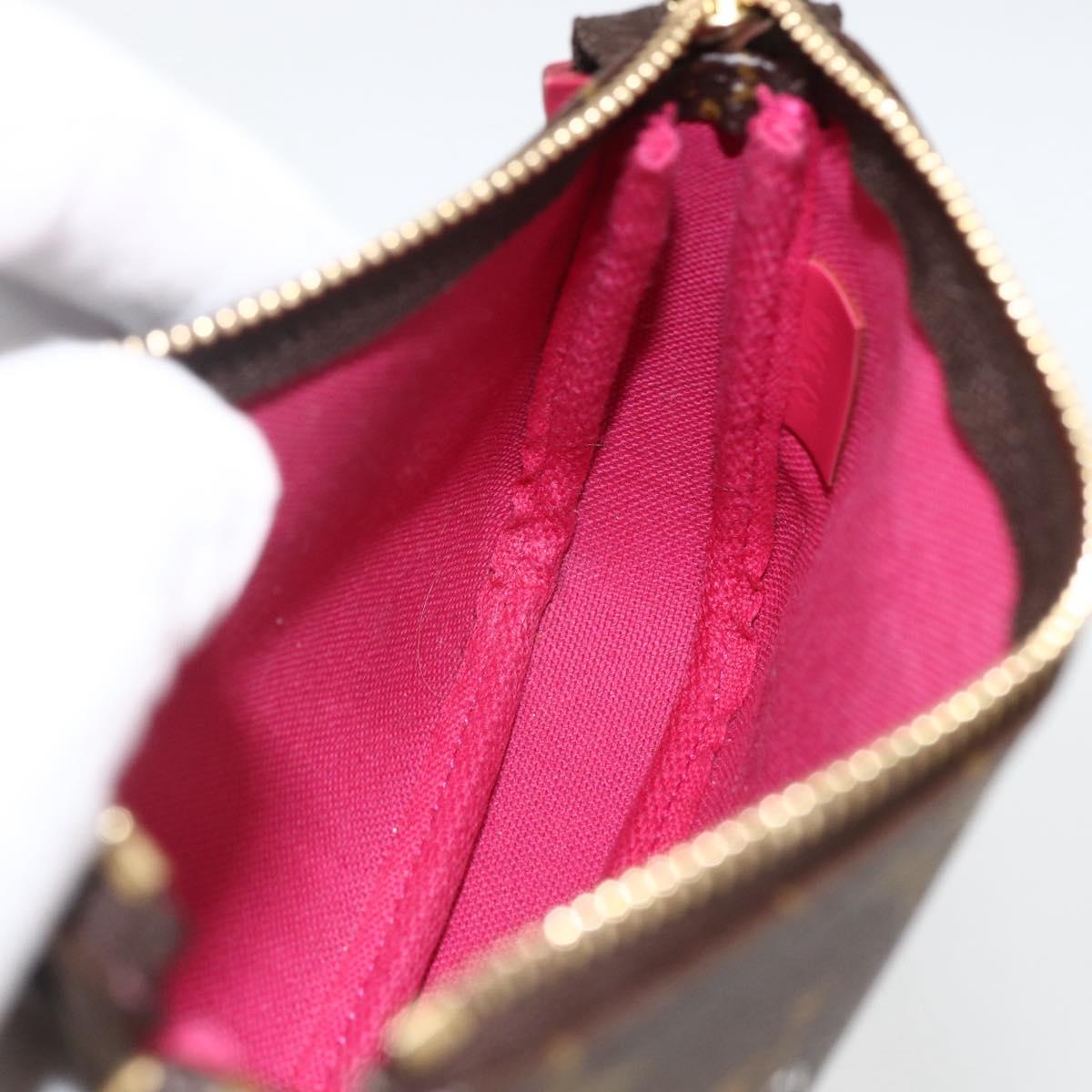 LOUIS VUITTON Monogram Vivienne Mini Pochette Accessoires M81637 Auth 167034SM