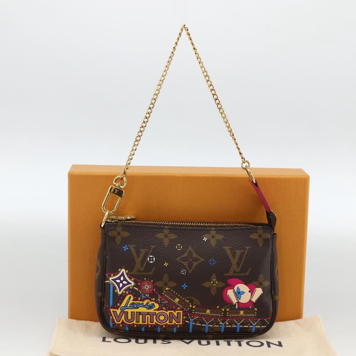 LOUIS VUITTON Monogram Vivienne Mini Pochette Accessoires M81637 Auth 167034SM