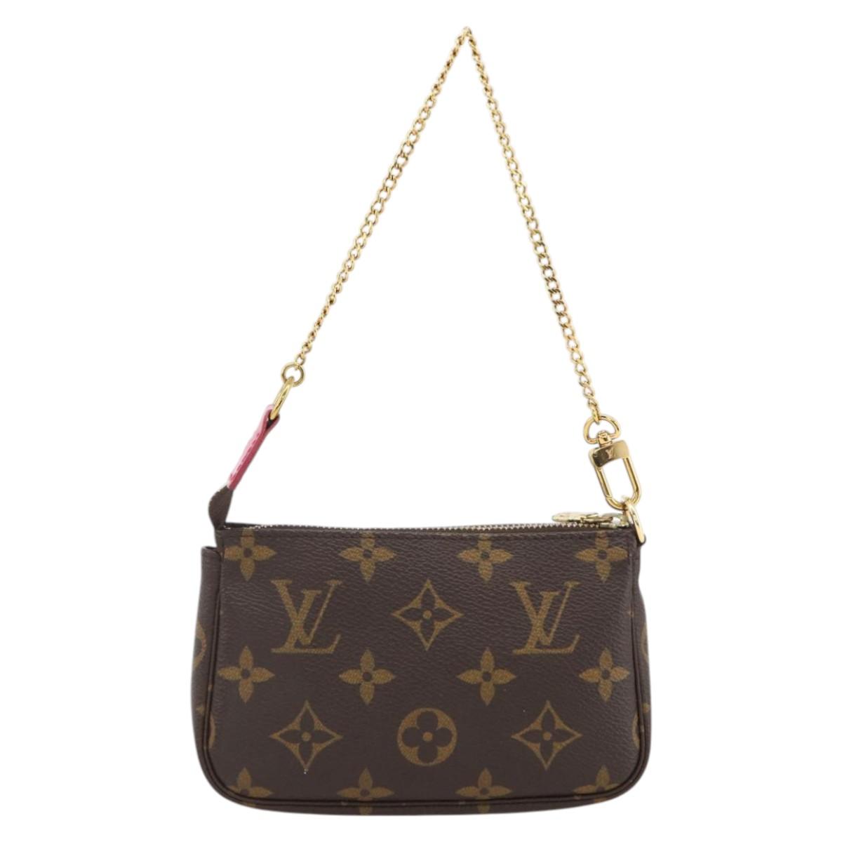 LOUIS VUITTON Monogram Vivienne Mini Pochette Accessoires M81637 Auth 167034SM