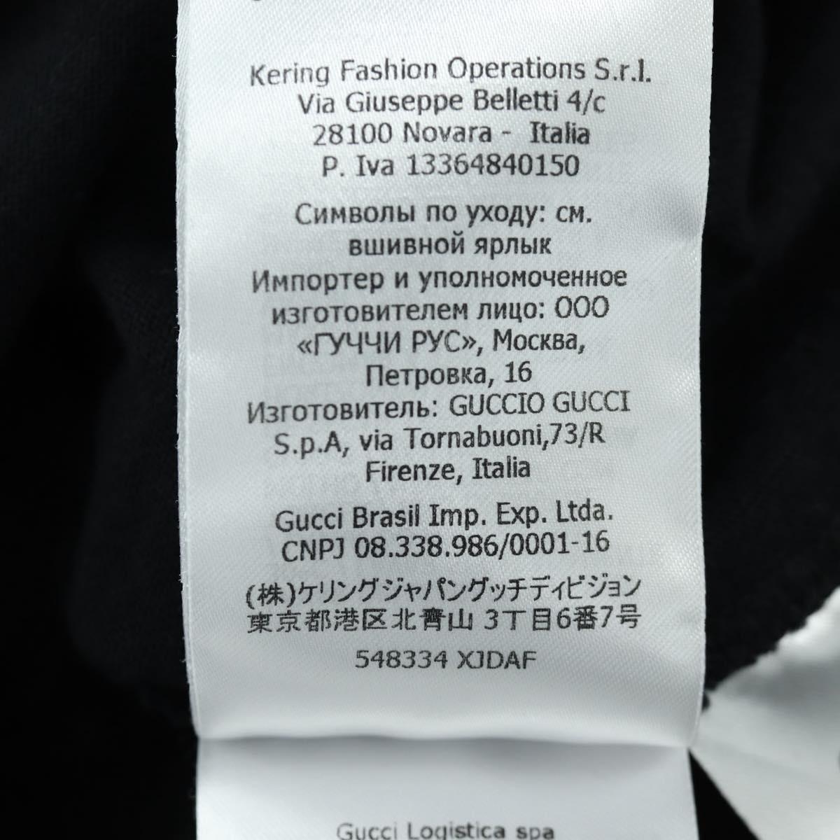 GUCCI GUCCIxDisney Donald Short Sleeved T Shirt Cotton Black Auth 167055M