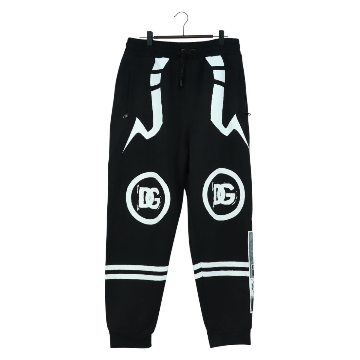 DOLCE&GABBANA D&G x Jujutsu Kaisen Jogger Pants Cotton Black Auth 167062SAM