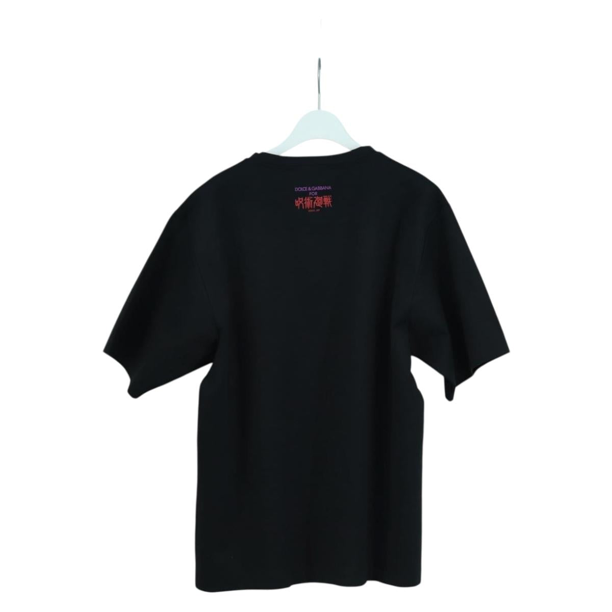 DOLCE&GABBANA D&G × Jujutsu Kaisen T Shirt Cotton Black Auth 167064SM
