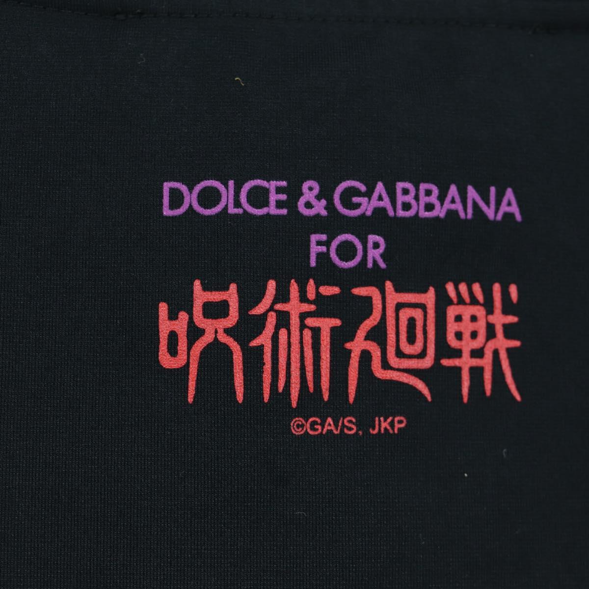 DOLCE&GABBANA D&G × Jujutsu Kaisen T Shirt Cotton Black Auth 167064SM