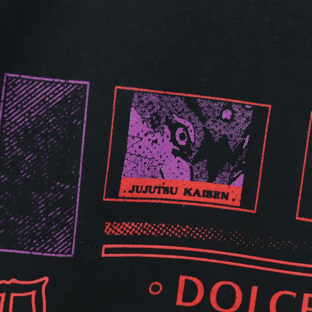 DOLCE&GABBANA D&G × Jujutsu Kaisen T Shirt Cotton Black Auth 167064SM