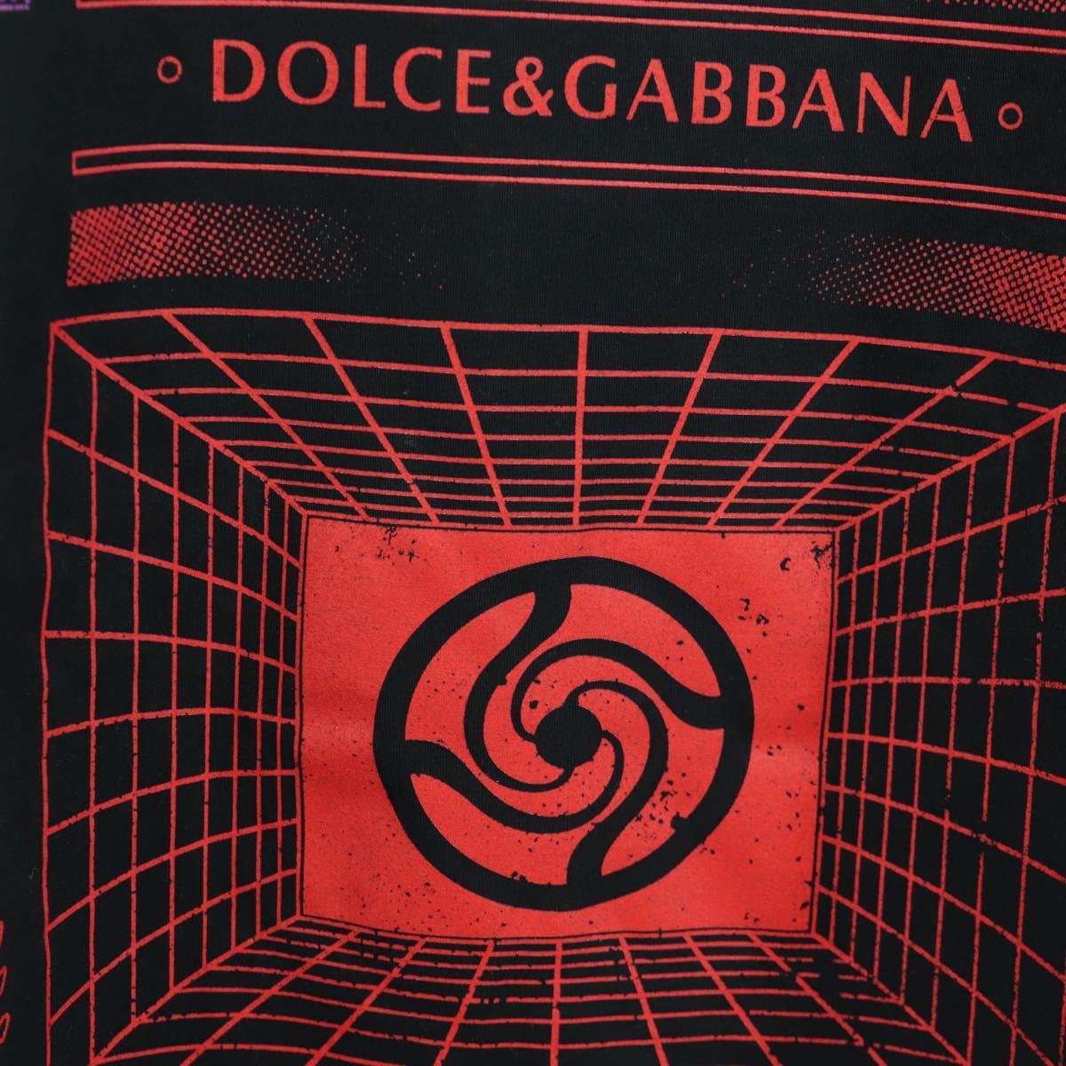 DOLCE&GABBANA D&G × Jujutsu Kaisen T Shirt Cotton Black Auth 167064SM