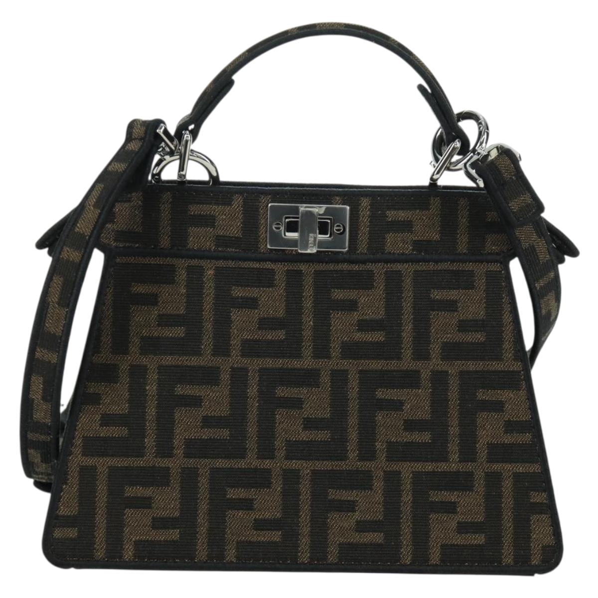 FENDI x FRGMT x POKÉMON Zucca Peek A Boo Dratini Bag 2way Brown Auth 167065SM