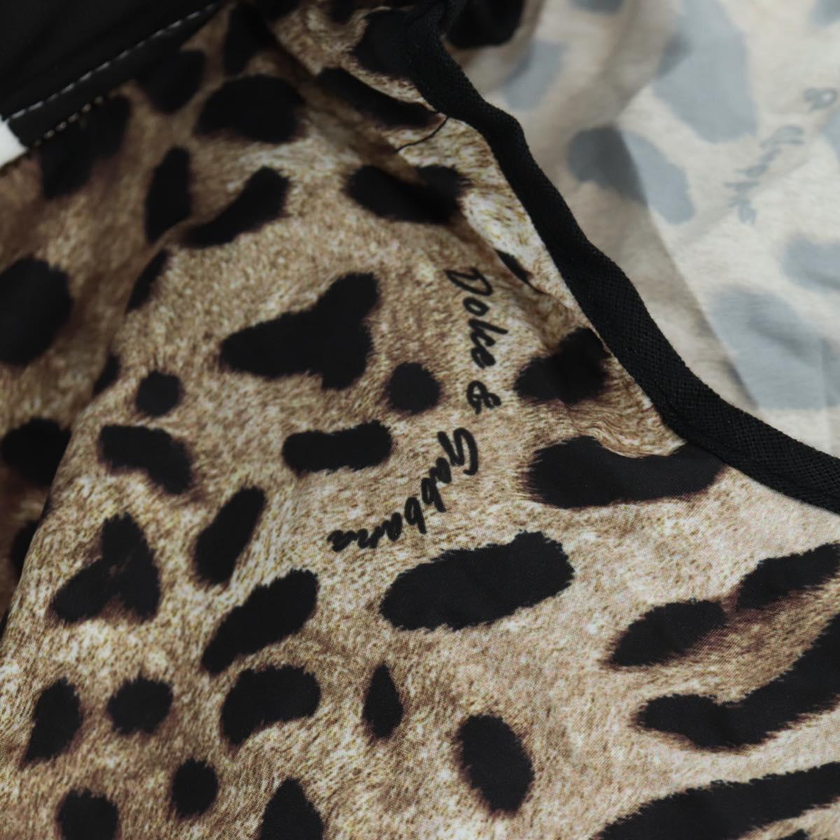 DOLCE&GABBANA D&G x Jujutsu Kaisen Leopard Pattern Eco Panda Black Auth 167068SM