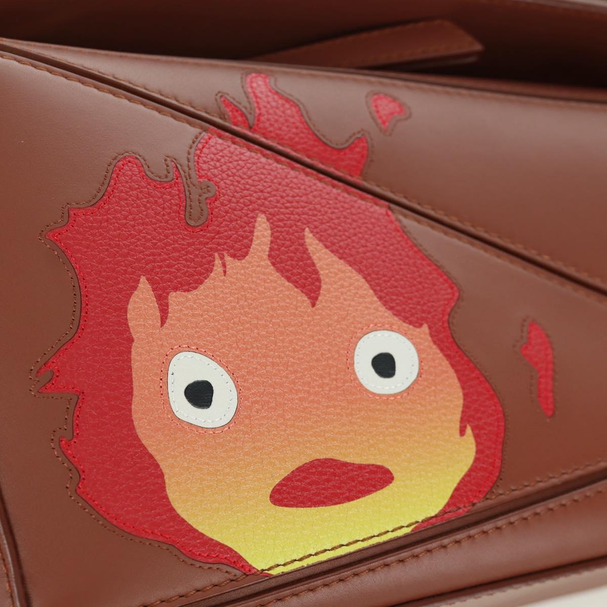 LOEWE テ Ghibli Howl's Moving Castle Puzzle Small Calcifer Leather 2way 167069SM