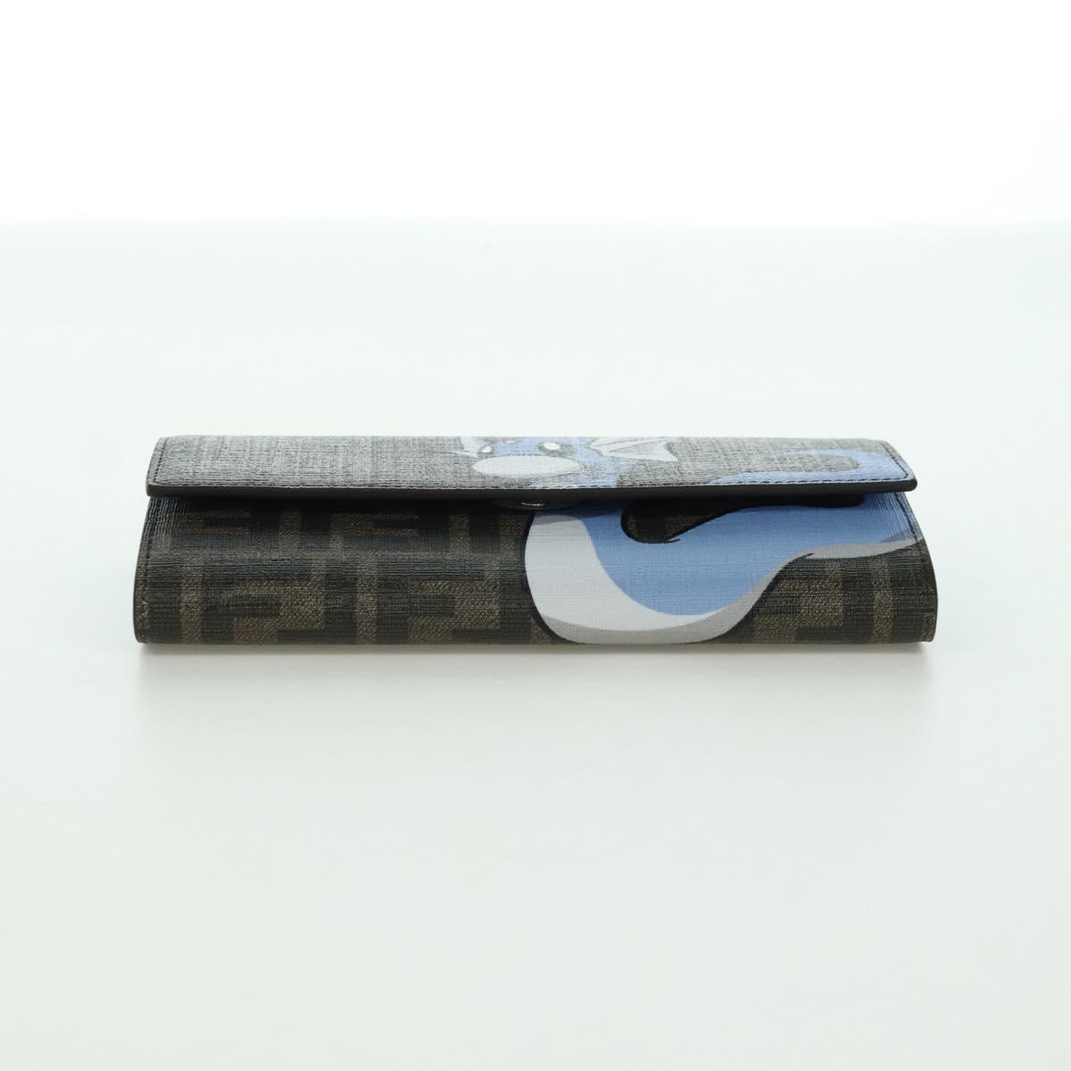 FENDI x FRGMT x POKテ窺ON Zucca Canvas Shoulder Wallet Mini Ryu Auth 167075SM