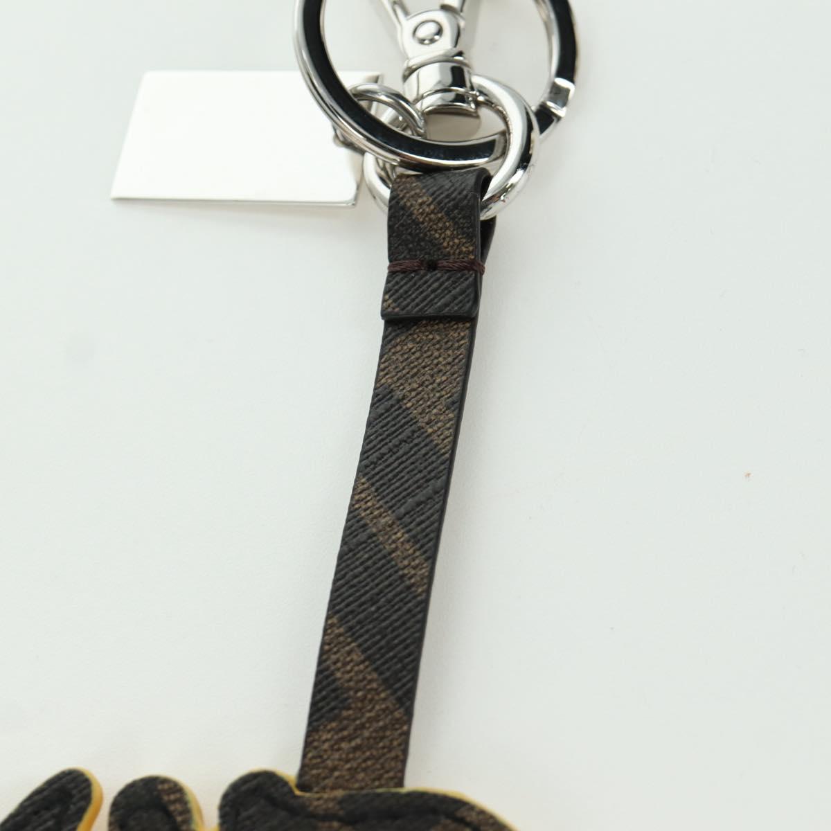 FENDI FENDI x FRGMT x POKテ窺ON Dragonite Charm Leather Yellow Auth 167076SM