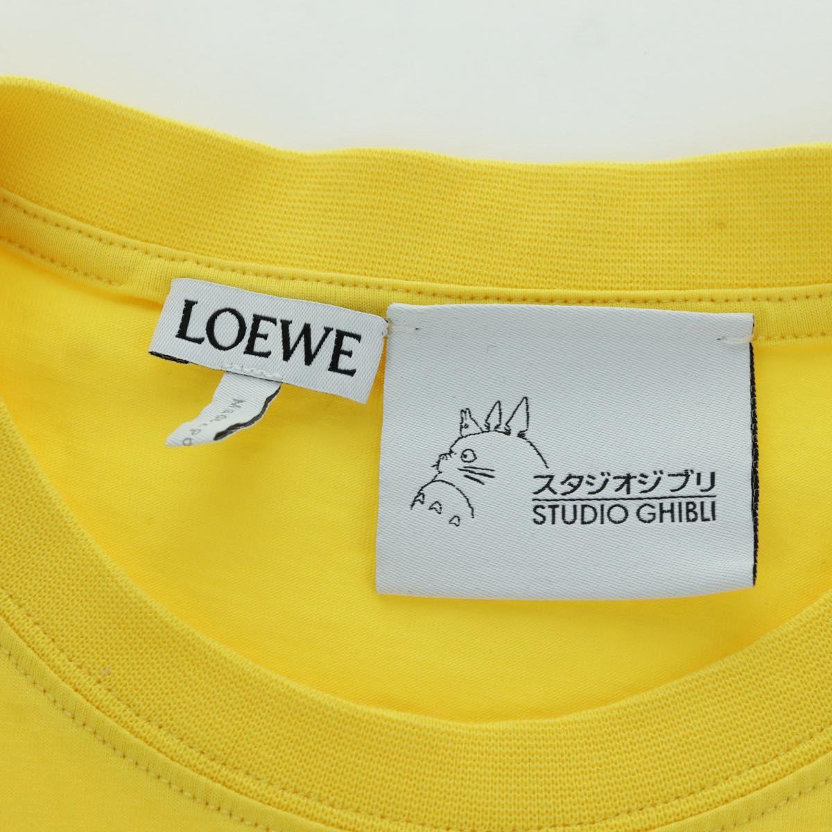LOEWE × Studio Ghibli Spirited Away T Shirt Cotton Yellow Auth 167078M