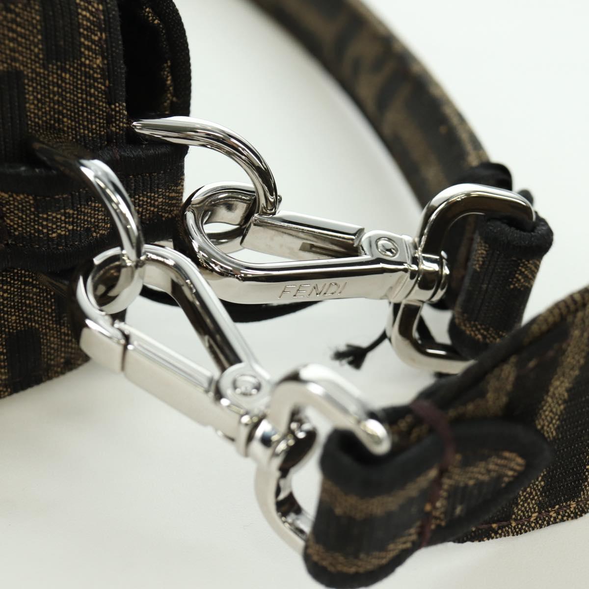 FENDI Zucca Canvas Dragonfly FRGMT POKテ窺ON Mamma Baguette Black Auth 167082SM