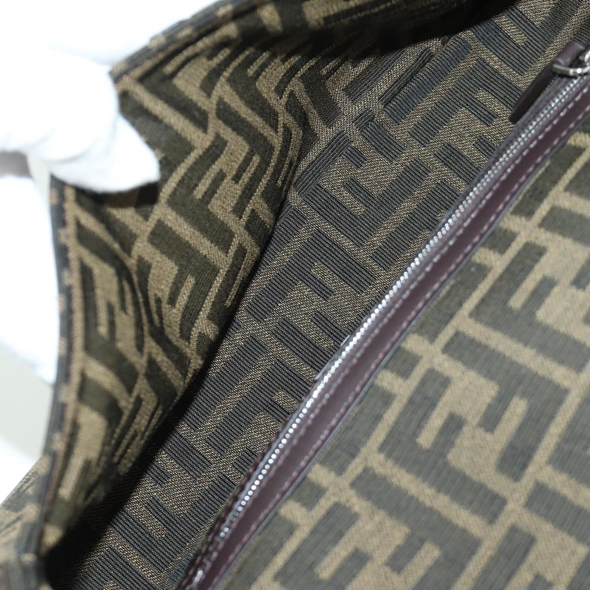 FENDI Zucca Canvas Dragonfly FRGMT POKテ窺ON Mamma Baguette Black Auth 167082SM