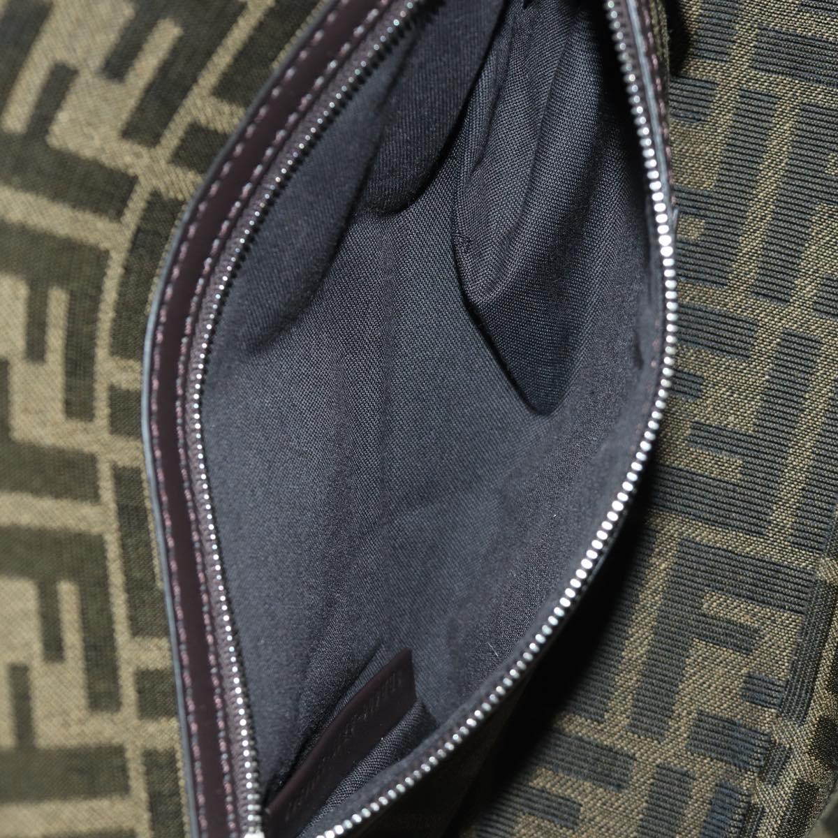 FENDI Zucca Canvas Dragonfly FRGMT POKテ窺ON Mamma Baguette Black Auth 167082SM