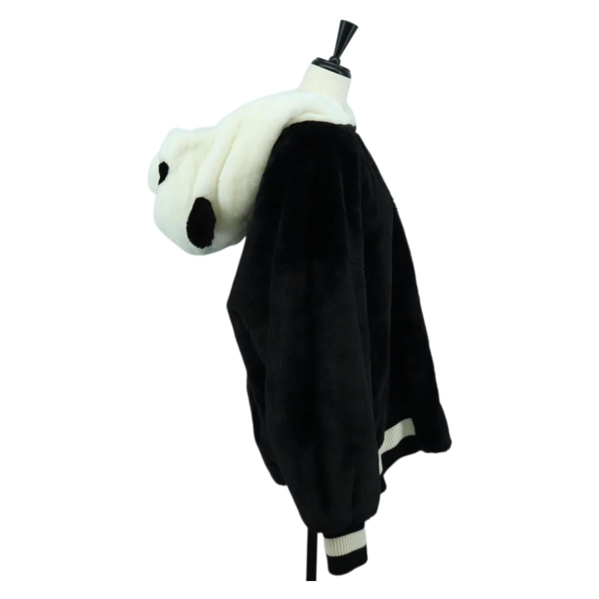 DOLCE&GABBANA D&G x Jujutsu Kaisen Fur Blouson Panda Jacket White Auth 167083SM
