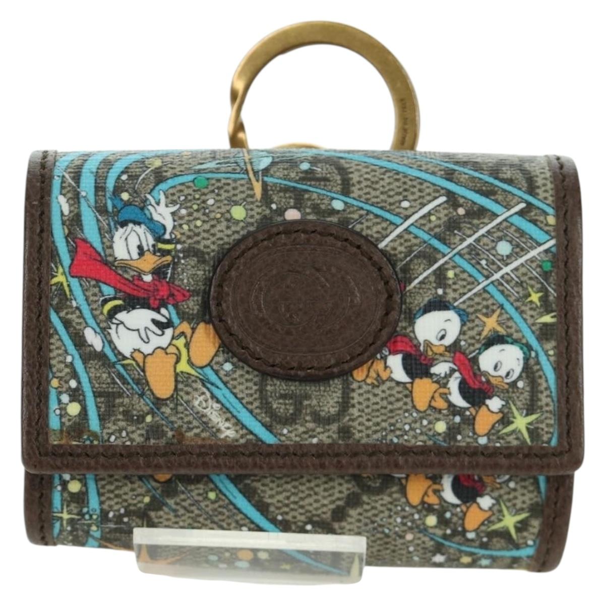 GUCCI GUCCI x Disney Donald Charm PVC Beige Gold 647930 Auth 167084SM
