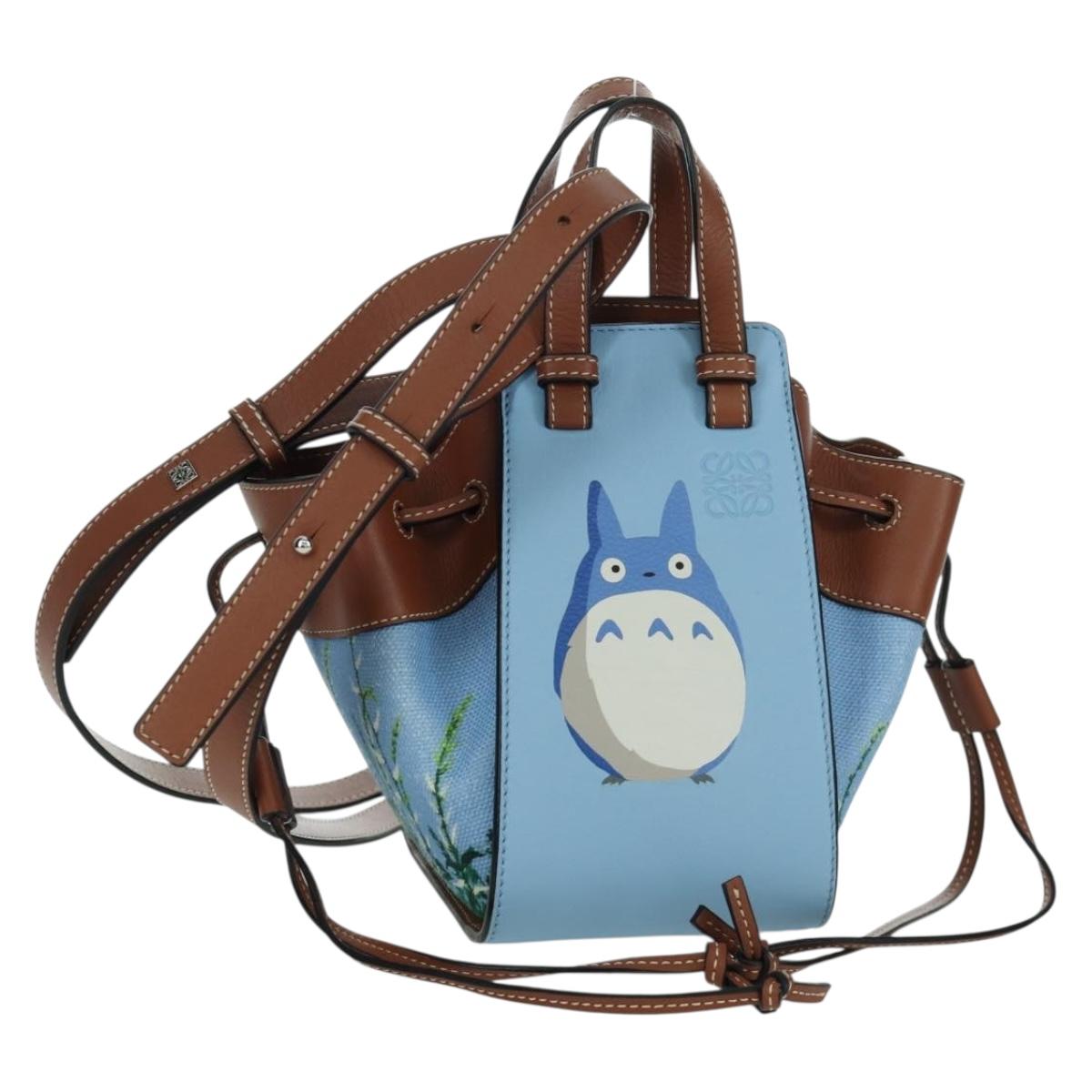 LOEWE テ Ghibli My Neighbor Totoro Hammock Draw Sling Medium Totoro Auth 167089SM