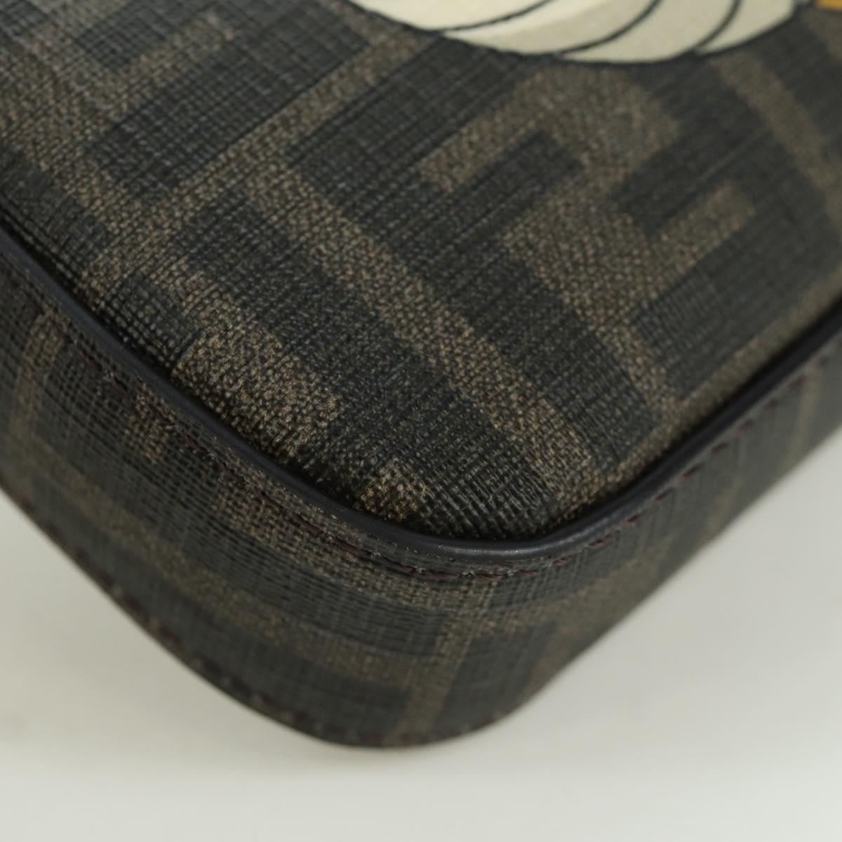 FENDI Zucca Canvas Dragonfly FENDI x FRGMT x POKテ窺ON Bag Black Auth 167090SM