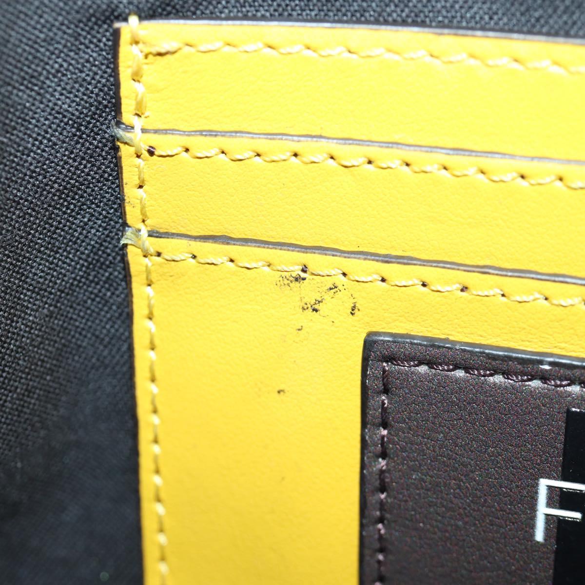 FENDI Zucca Canvas Dragonfly FENDI x FRGMT x POKテ窺ON Bag Black Auth 167090SM