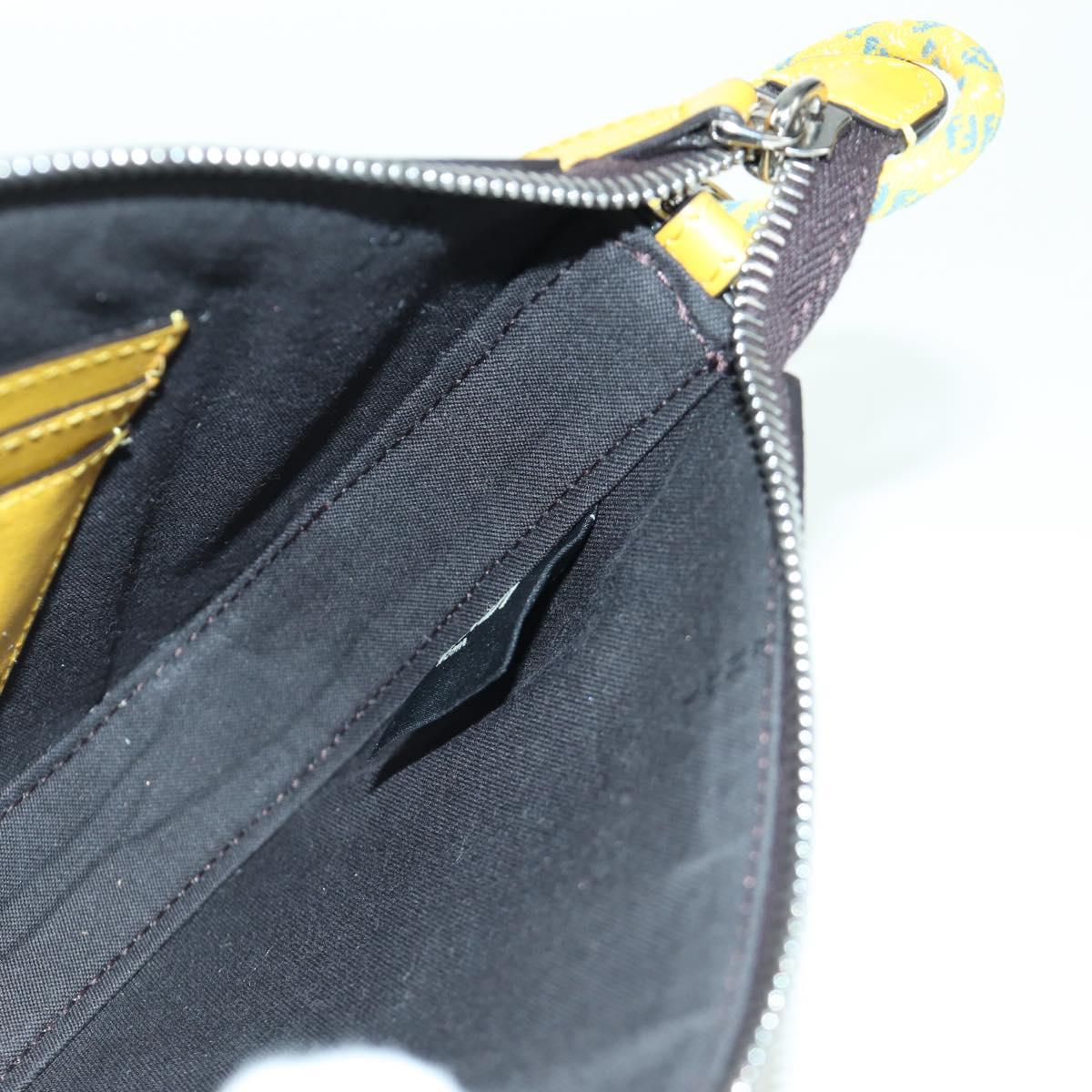 FENDI Zucca Canvas Dragonfly FENDI x FRGMT x POKテ窺ON Bag Black Auth 167090SM