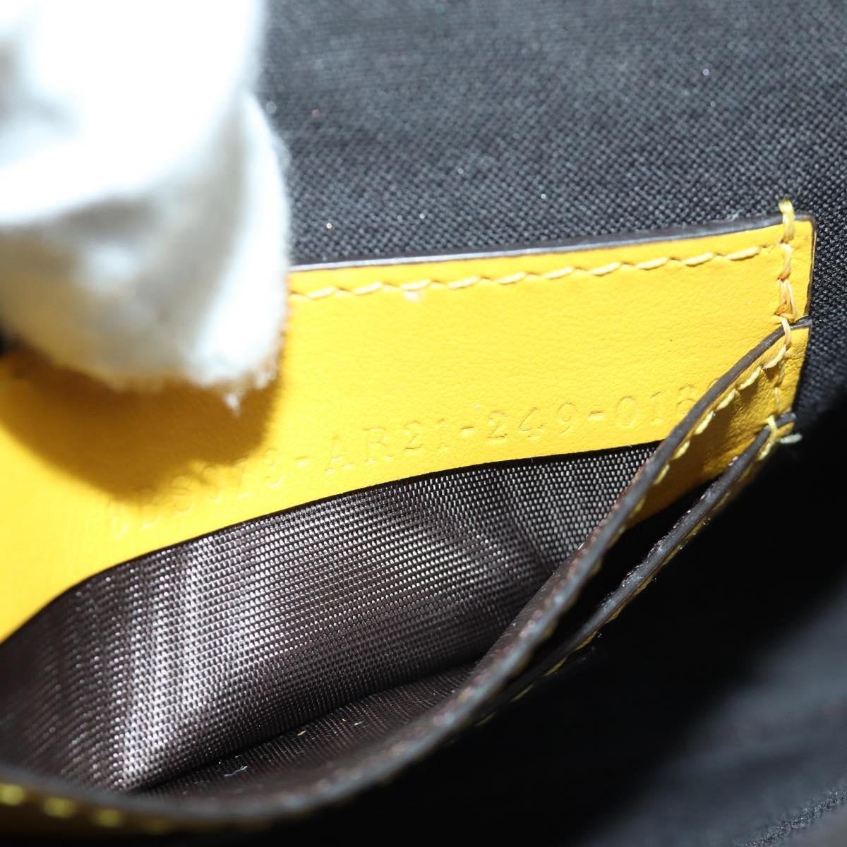 FENDI Zucca Canvas Dragonfly FENDI x FRGMT x POKテ窺ON Bag Black Auth 167090SM