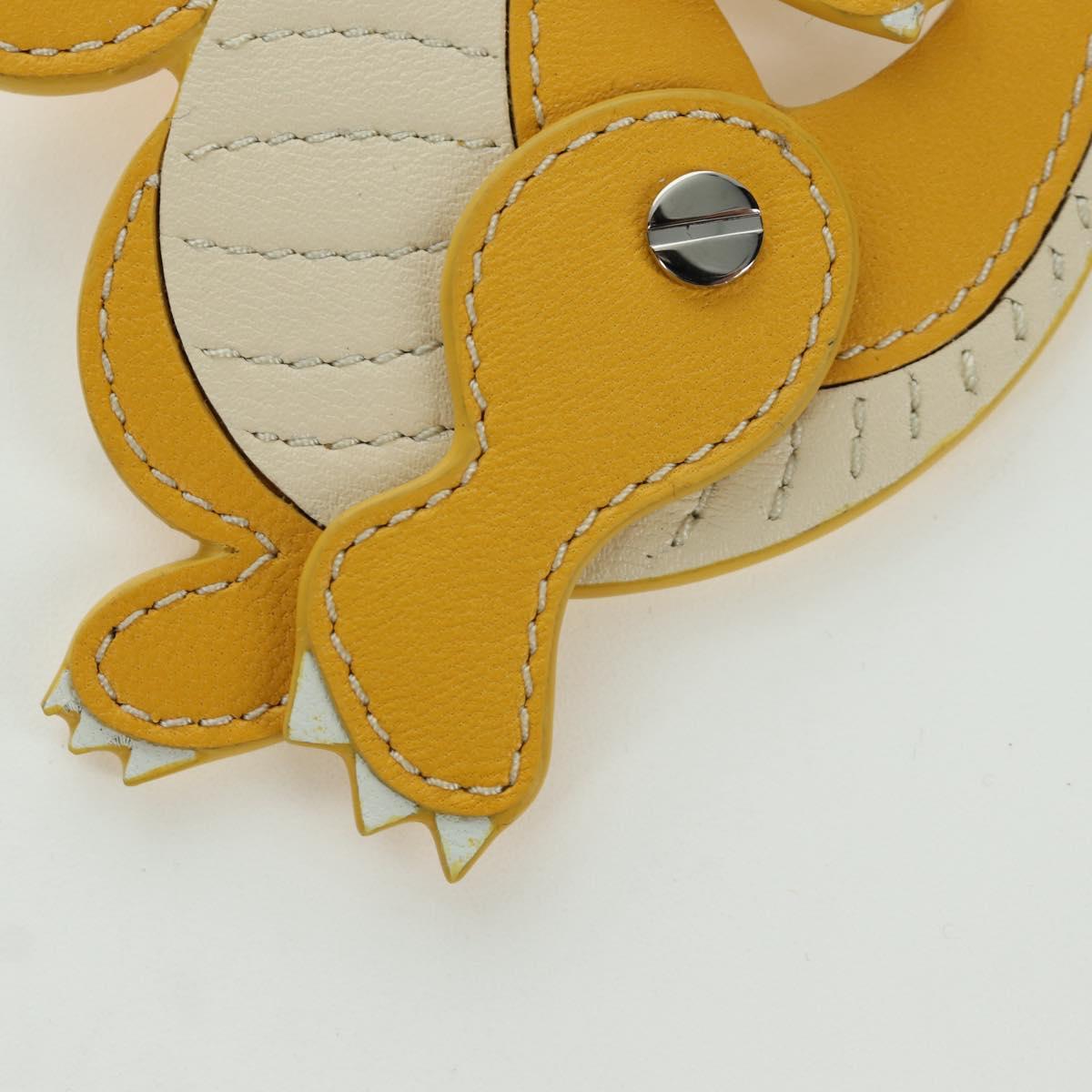 FENDI FENDI x FRGMT x POKテ窺ON Dragonite Charm Yellow Auth 167091SM