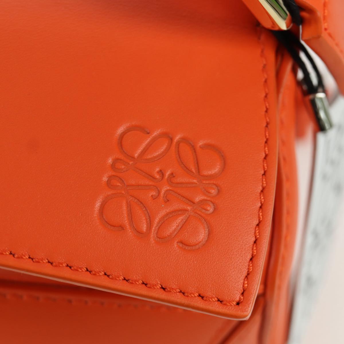 LOEWE テ Ghibli Howl's Moving Castle Puzzle Bag Calcifer Orange Auth 167092SM
