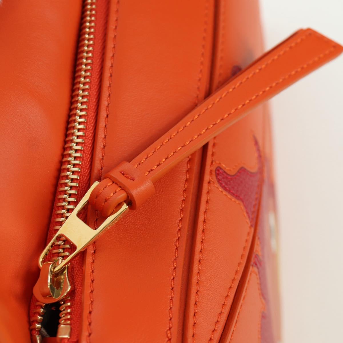 LOEWE テ Ghibli Howl's Moving Castle Puzzle Bag Calcifer Orange Auth 167092SM