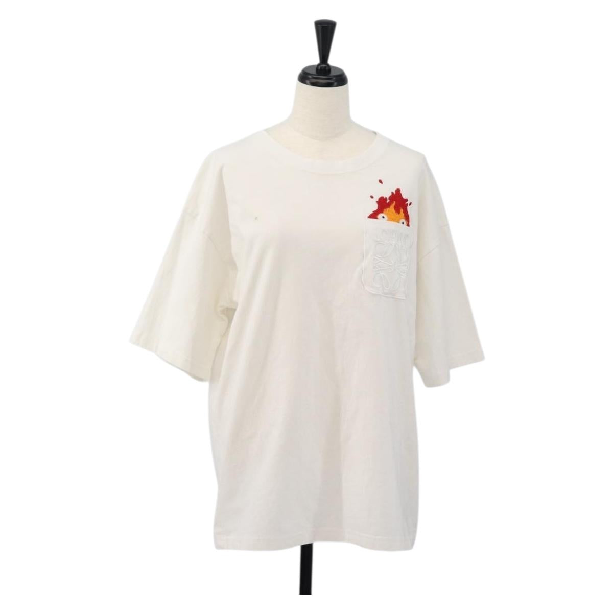 LOEWE LOEWE × Studio Ghibli Calcifer Howl's Moving Castle T-shirt Auth 167098M