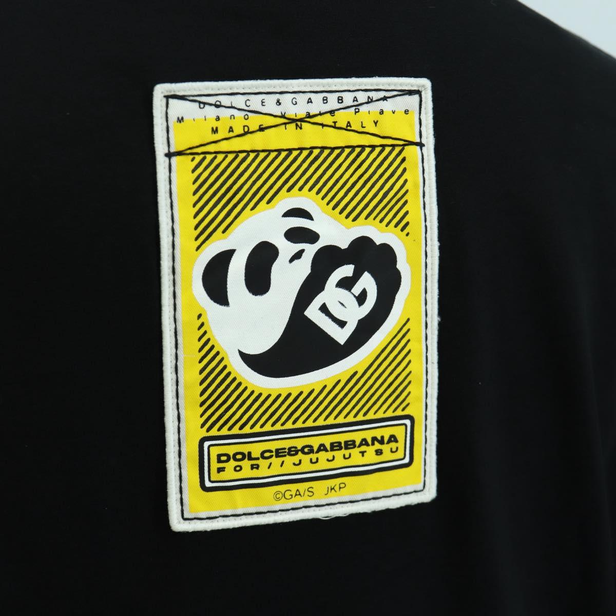 DOLCE&GABBANA D&G x Jujutsu Kaisen Panda T Shirt Cotton Black Auth 167099SM