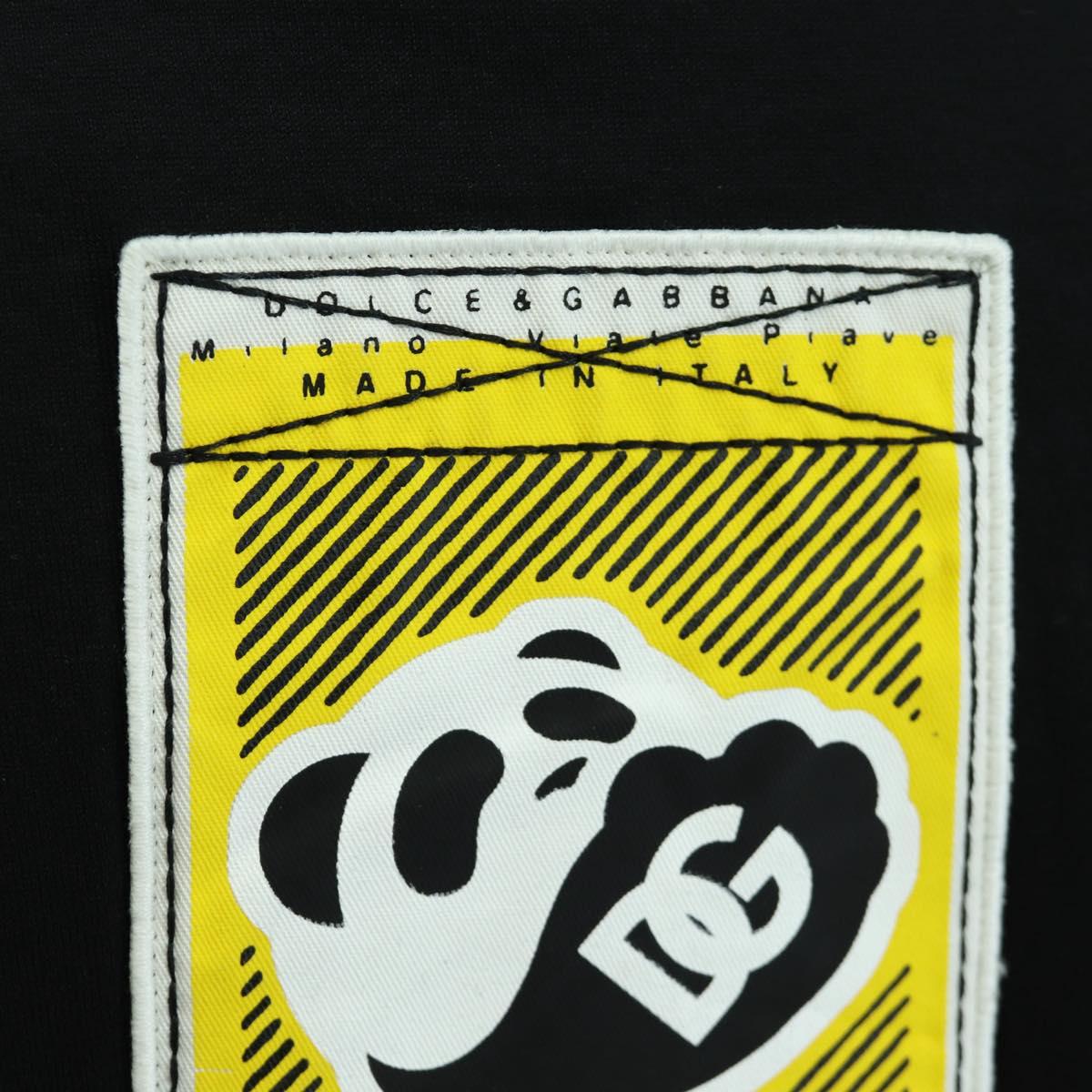 DOLCE&GABBANA D&G x Jujutsu Kaisen Panda T Shirt Cotton Black Auth 167099SM