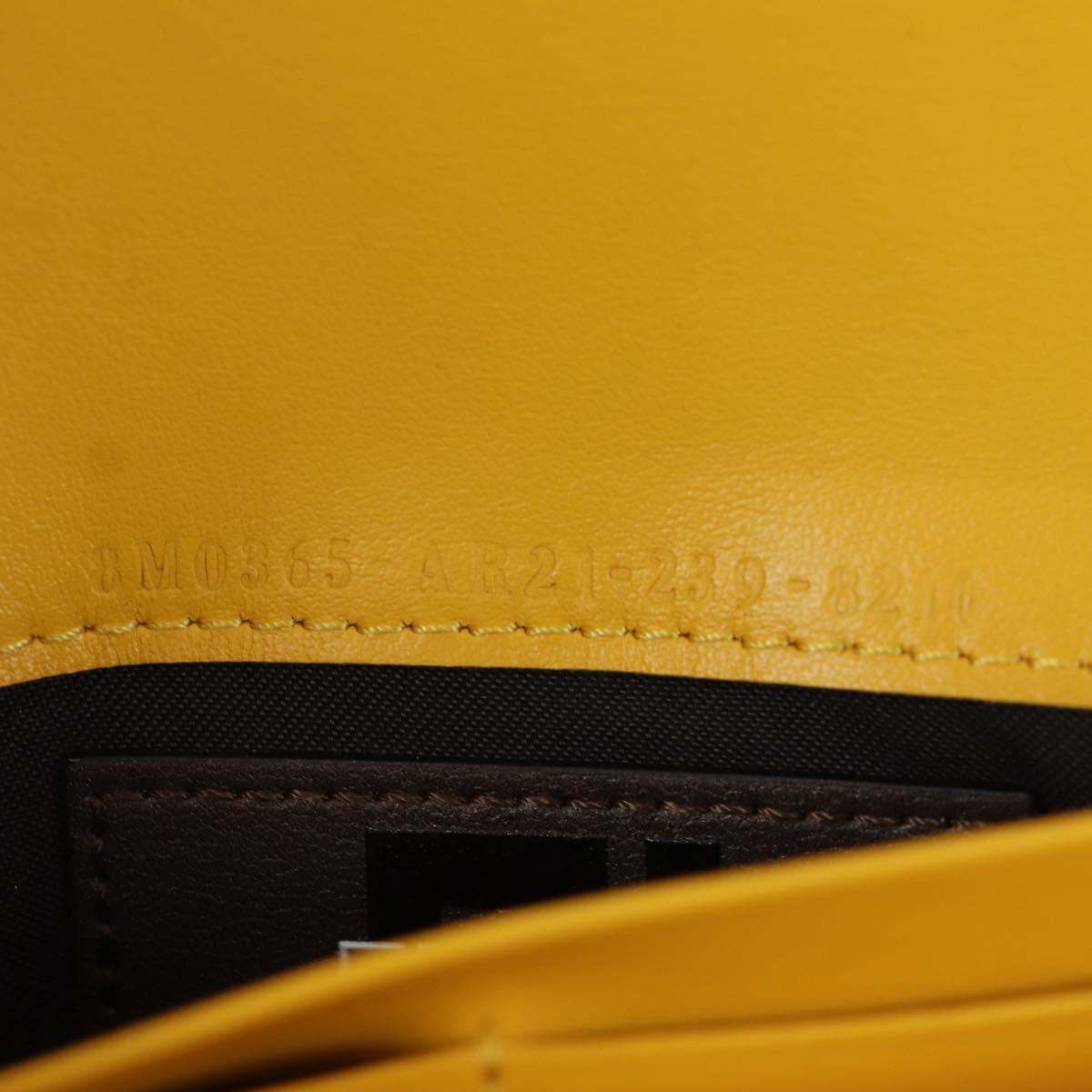 FENDI xFRGMTxPOKテ窺ON Zucca Canvas Chain Wallet Dragon Bag Black Auth 167109SM