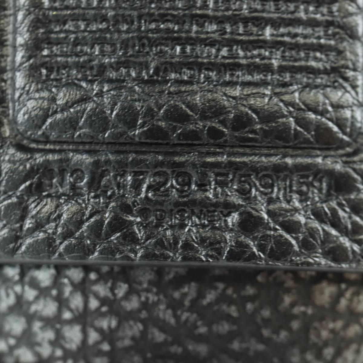 Coach Disney Mickey Stuffed Leather Black Auth 167116M