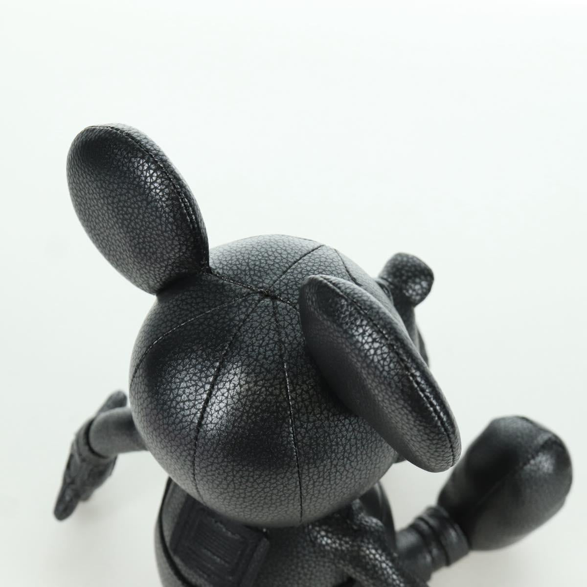 Coach Disney Mickey Stuffed Leather Black Auth 167116M