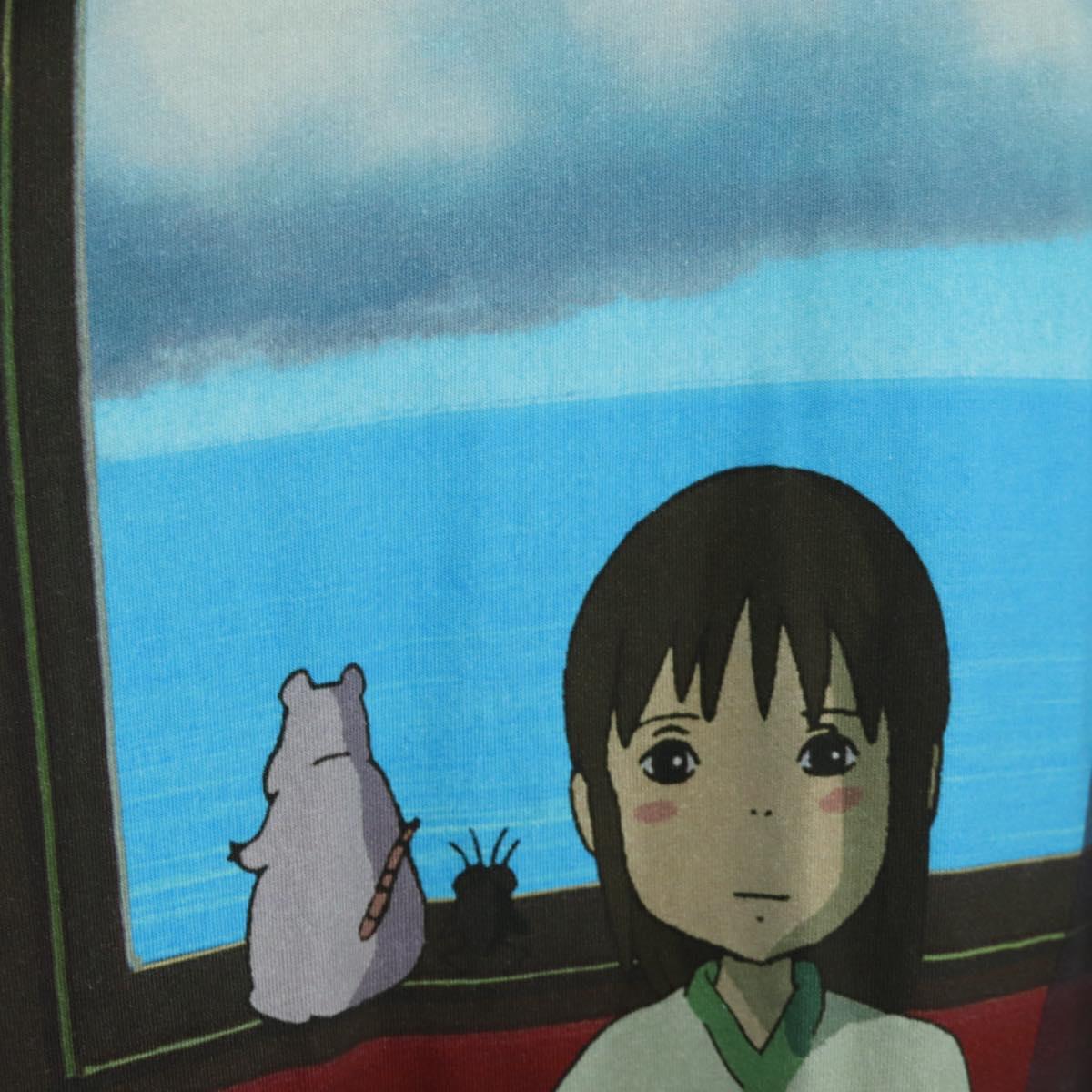 LOEWE テ Ghibli Chihiro & No Face Spirited Away T Shirt Cotton Blue Auth 167117M