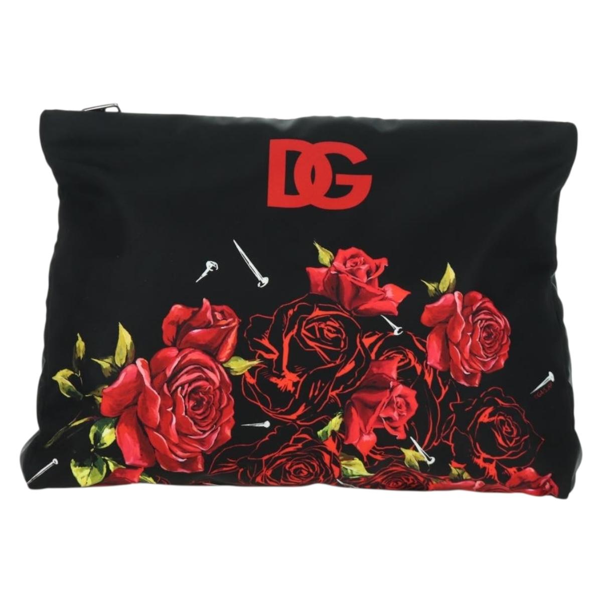 DOLCE&GABBANA D&G x Jujutsu Kaisen Nobara Bag Nylon Black Silver Auth 167127SM