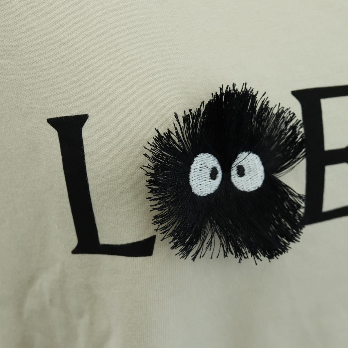LOEWE Ã Studio Ghibli Makurokurosuke T Shirt Cotton Beige Auth 167128M