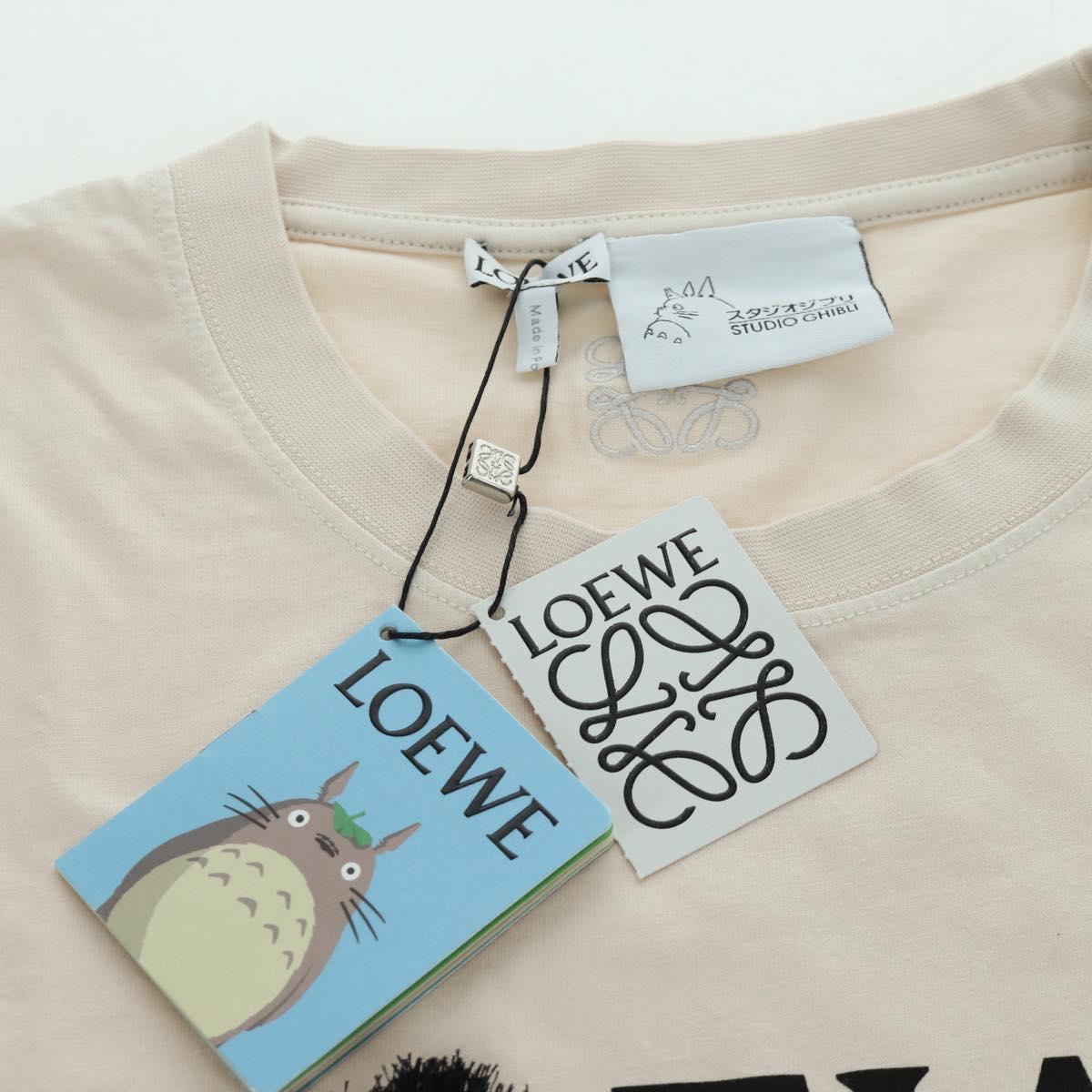LOEWE Ã Studio Ghibli Makurokurosuke T Shirt Cotton Beige Auth 167128M