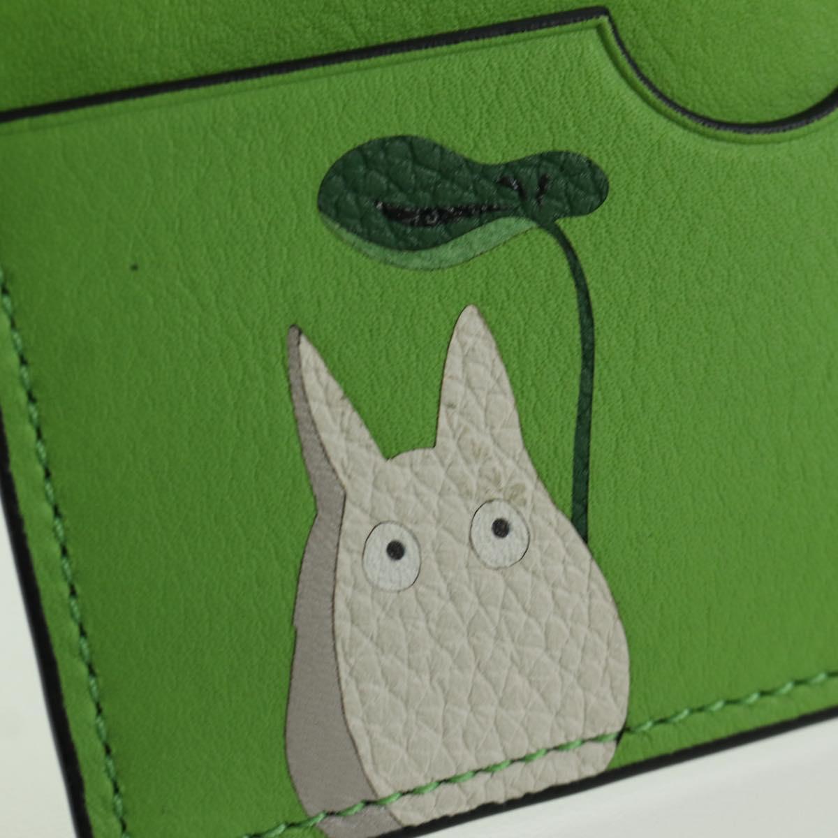 LOEWE Ã Ghibli Little Totoro My Neighbor Totoro Card Case Leather Auth 167134SM