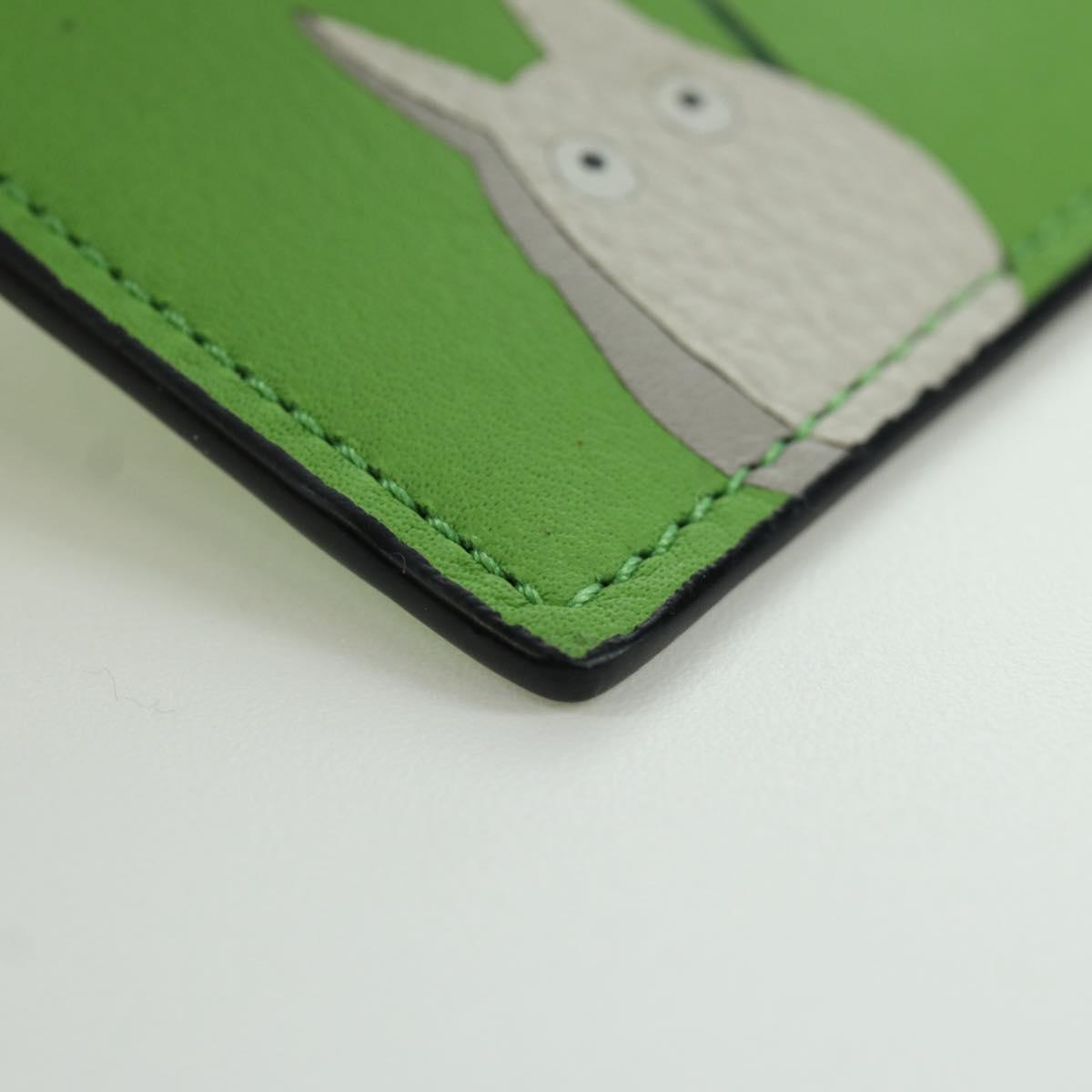 LOEWE Ã Ghibli Little Totoro My Neighbor Totoro Card Case Leather Auth 167134SM