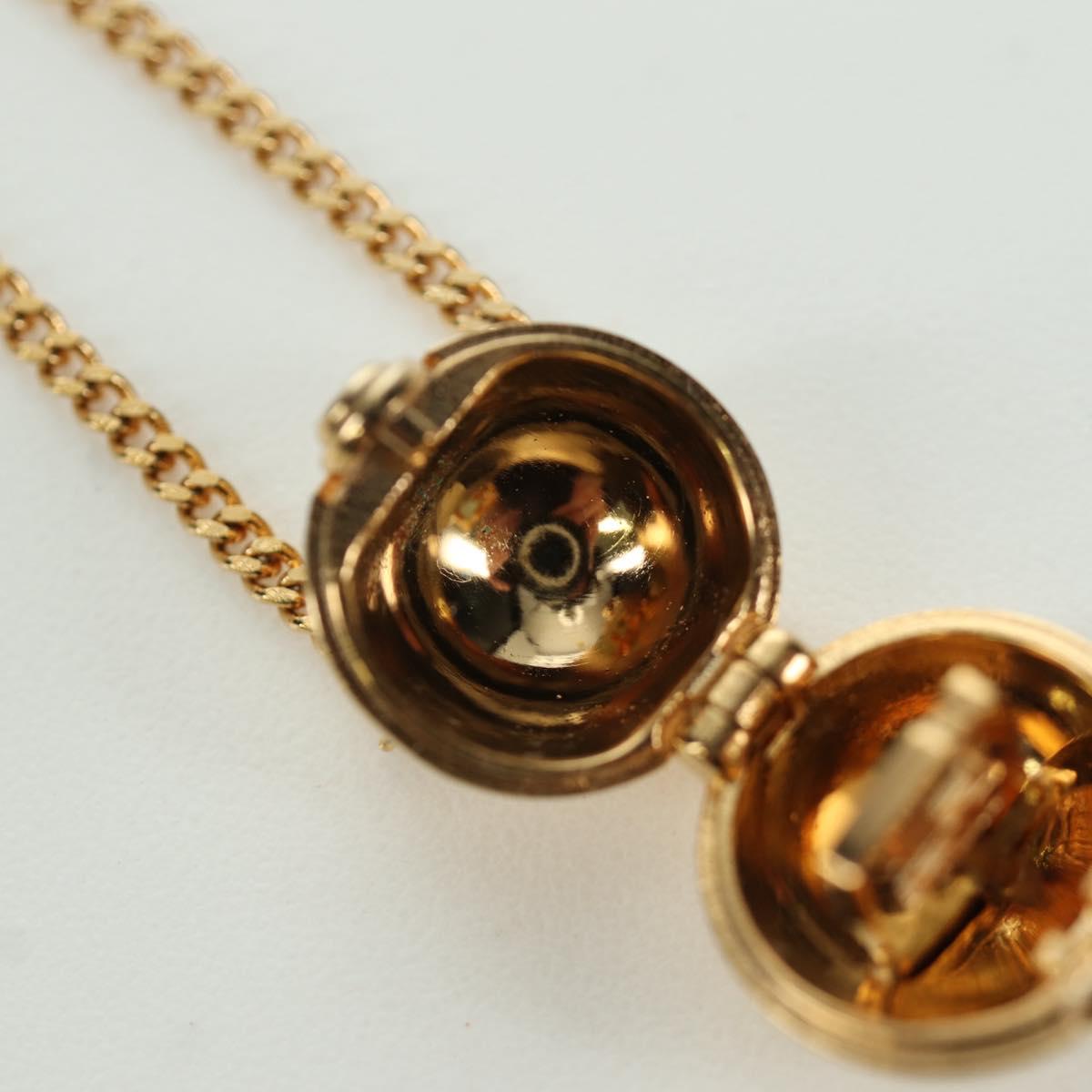 FENDI FENDI x FRGMT x POKÉMON Pok Ball Necklace metal Gold Tone Auth 167144SM