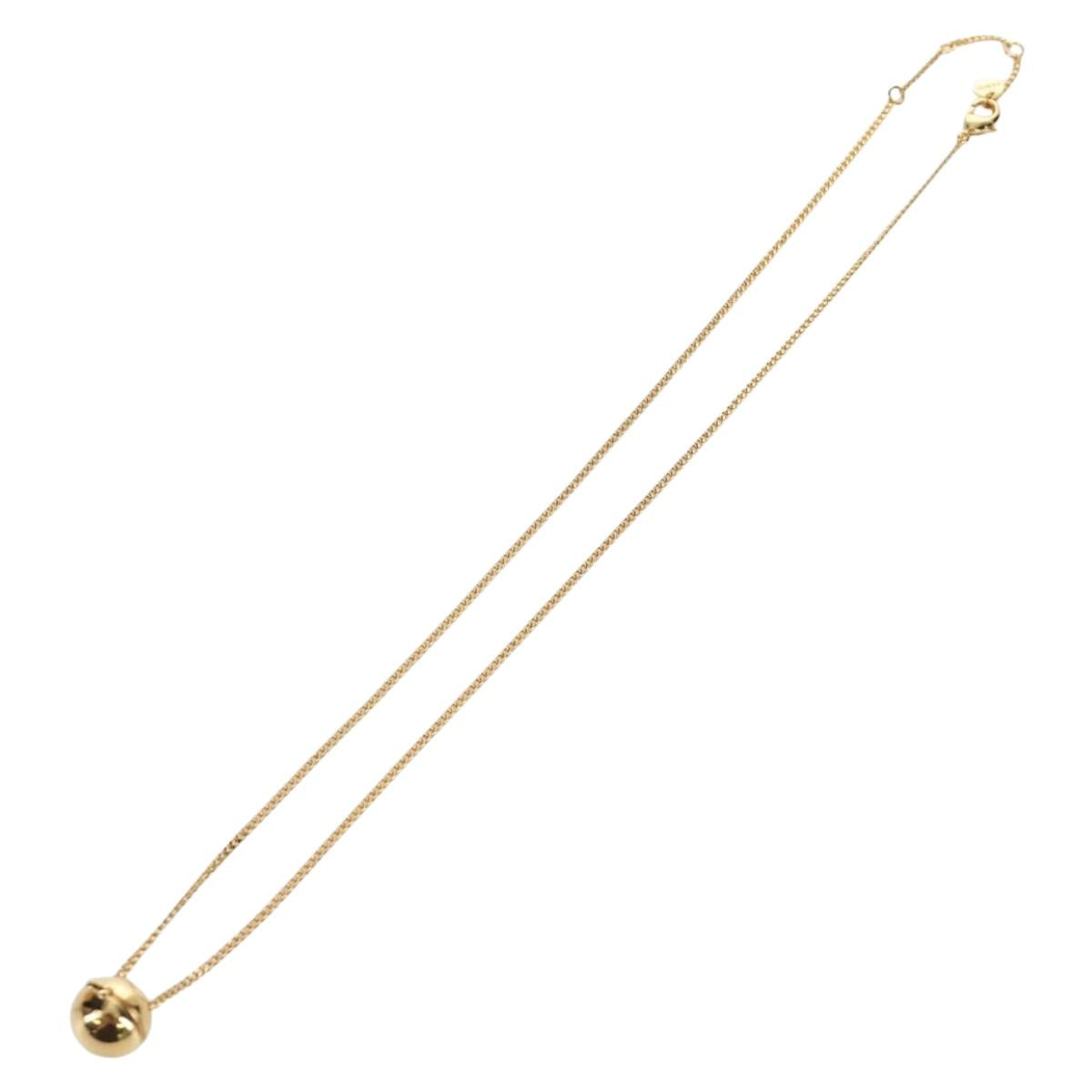 FENDI FENDI x FRGMT x POKÉMON Pok Ball Necklace metal Gold Tone Auth 167144SM