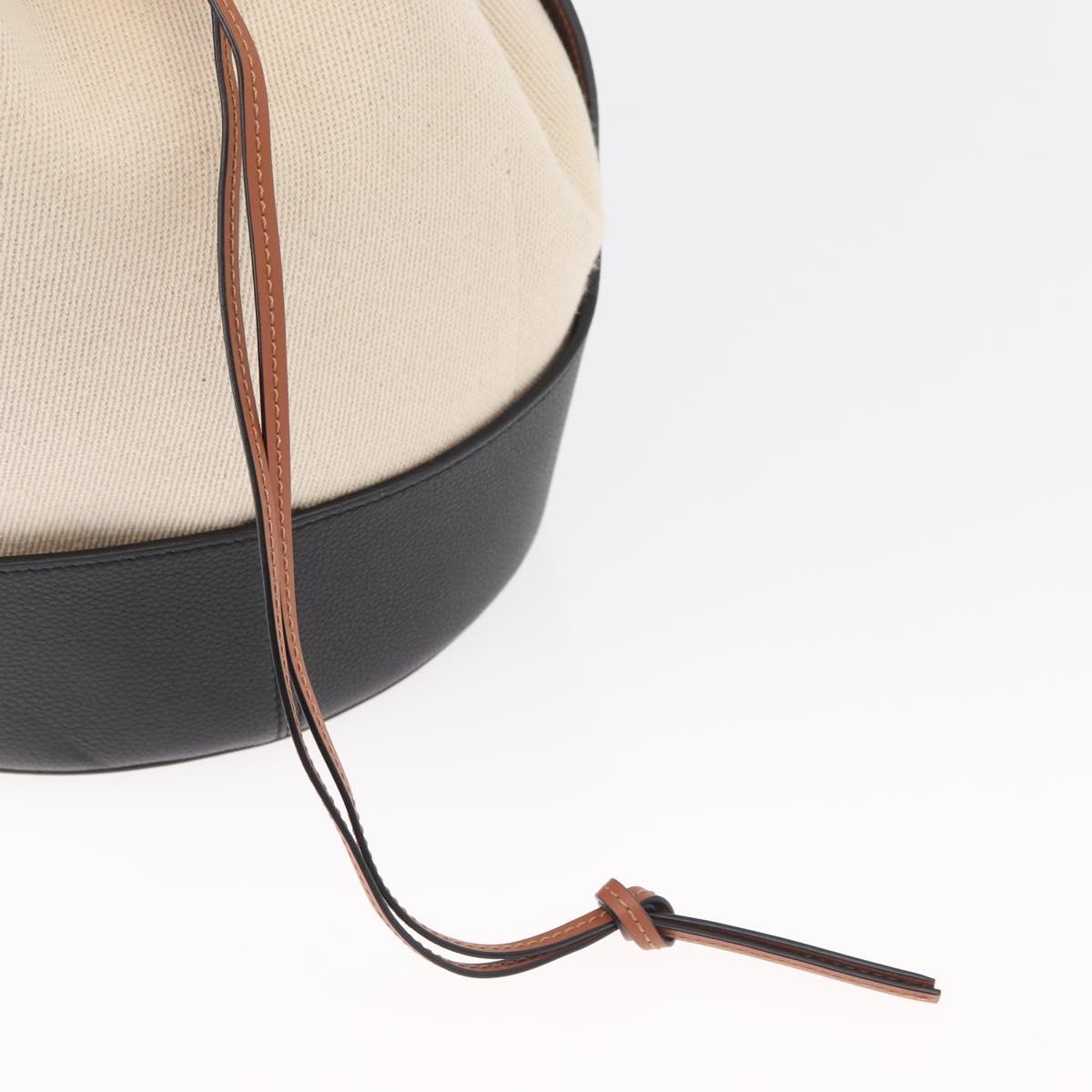 LOEWE Ã Ghibli My Neighbor Totoro Pitch Black Bucket Bag Canvas Auth 167150SM