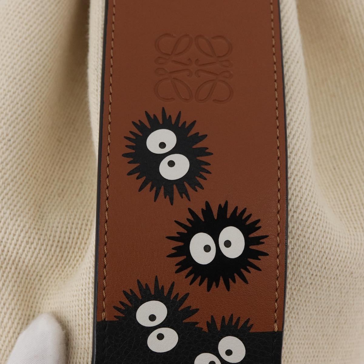 LOEWE Ã Ghibli My Neighbor Totoro Pitch Black Bucket Bag Canvas Auth 167150SM