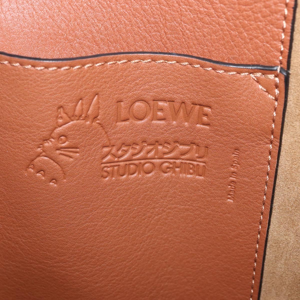 LOEWE Ã Studio Ghibli My Neighbor Totoro Bag 2way Brown Silver Auth 167153SM