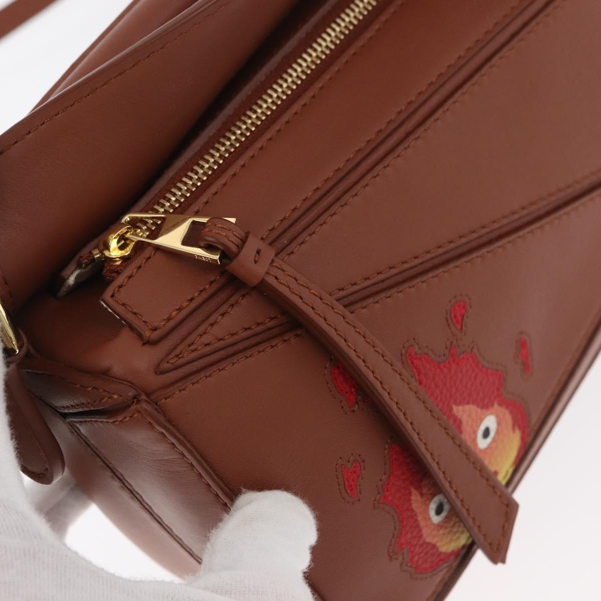 LOEWE Ã Studio Ghibli Calcifer Puzzle Bag Mini Bag Leather 2way Auth 167156SM
