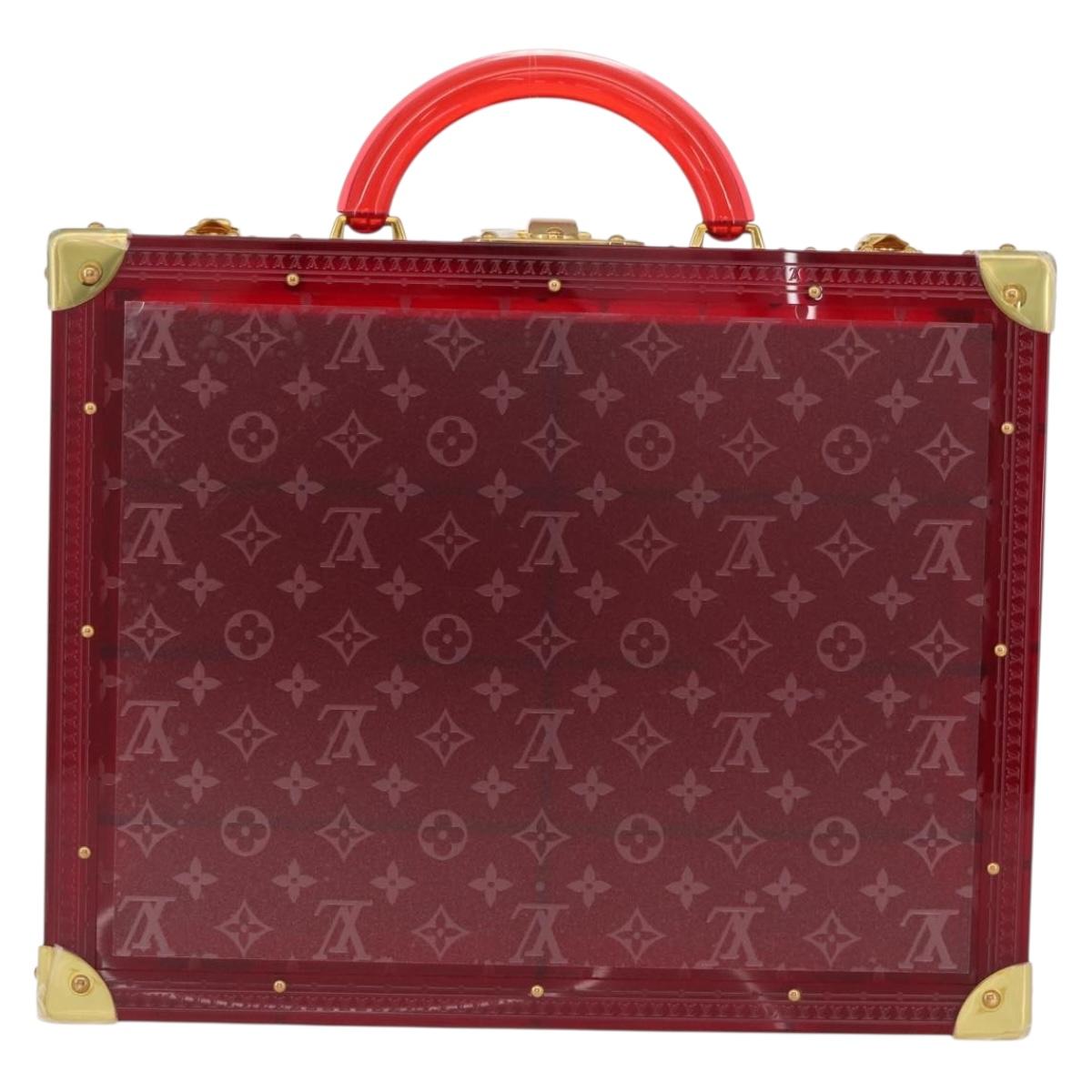 LOUIS VUITTON Monogram See Through Cotoville 40 Trunk Glass M13182 Auth 167157SM