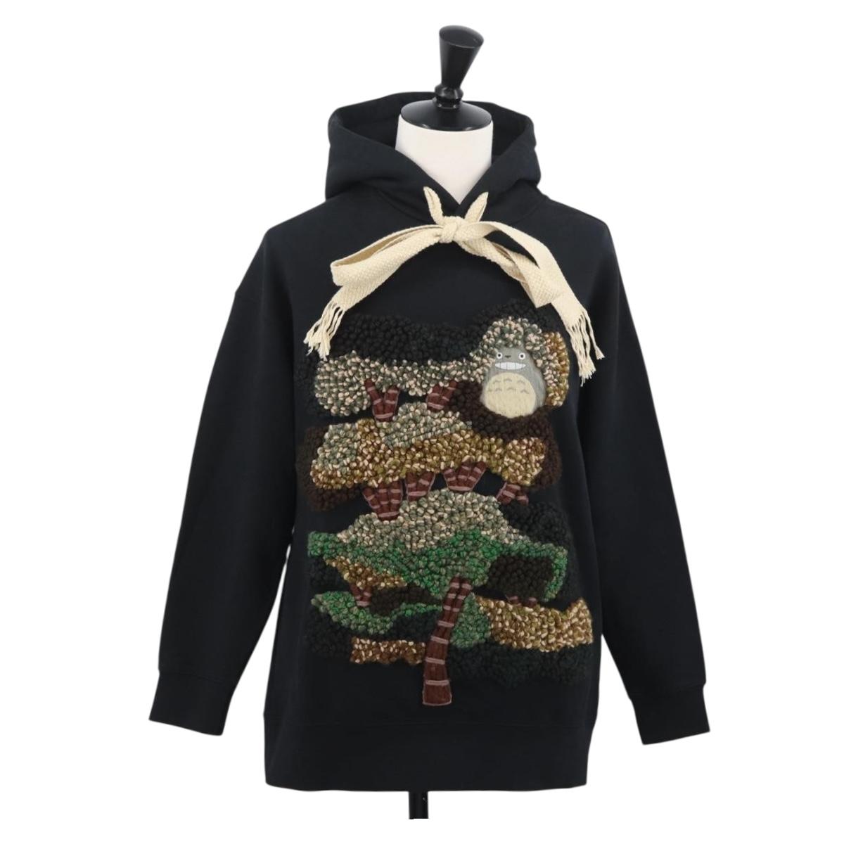 LOEWE Ã Studio Ghibli Hoodie My Neighbor Totoro Cotton S Black Auth 167162SM